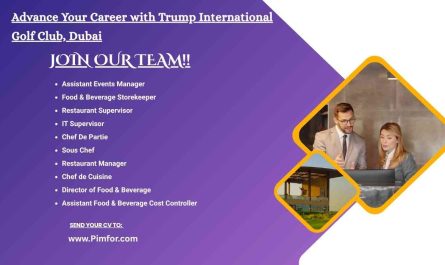 Advance Your Career with Trump International Golf Club, Dubai